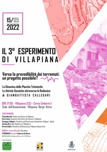 Comunicato Stampa 3° Esperimento di Villapiana